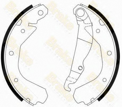 BRAKE ENGINEERING sh2212 -  Комплект тормозных колодок